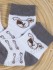 носочки белые с серыми пяточками и резинкой и рисунком собачки