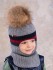 Детская шапка-шлем Винт утепленный бордовый
