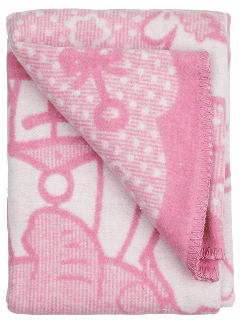 Детское байковое одеяло хлопок Слоник розовое