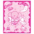 Детское байковое одеяло хлопок Слоник розовое