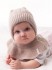 Демисезонная шапочка для малышей Капор Душка бежевый