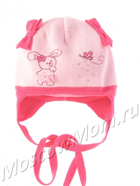 Весенняя шапочка Barbaras для новорожденной девочки, розовая
