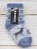 Корейские носки Finox с оленями, синий