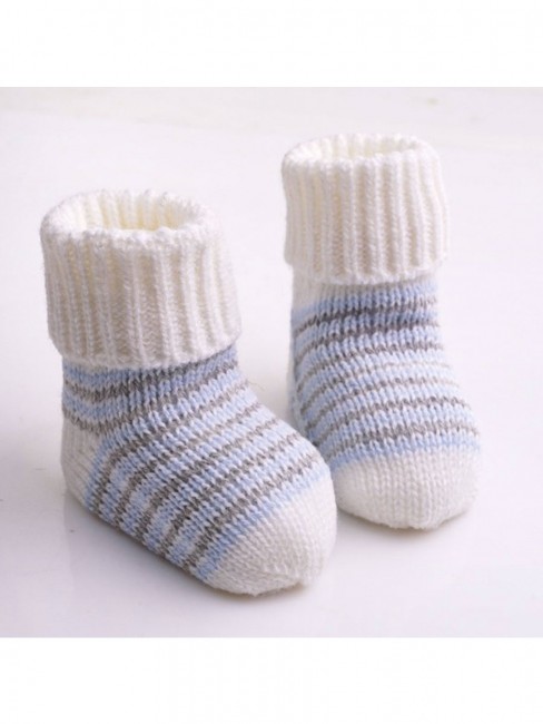 Теплые носки для малышей Полосатики