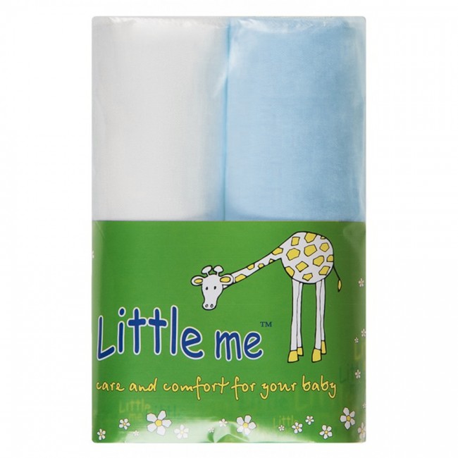 Трикотажные пеленки для мальчиков Little Me 90x120 см, 2 шт. Трикотажные пеленки для мальчиков Little Me 90x120 см, 2 шт.