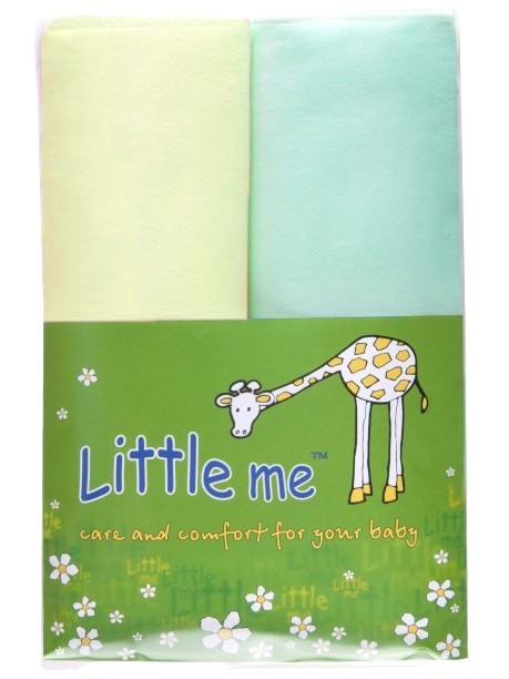 Пеленки для новорожденных 2 шт. Little Me трикотаж