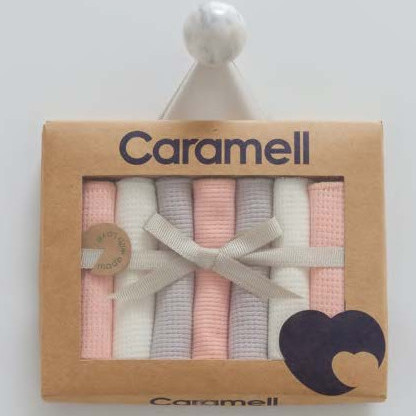 Подарочный комплект платочков Caramell, 7 шт.