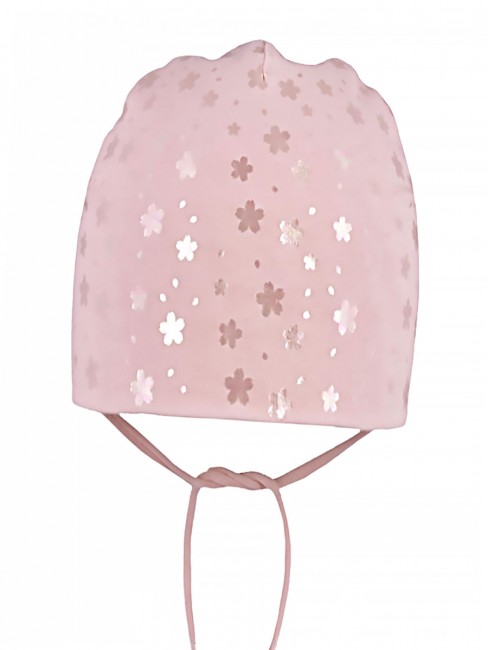 Летняя шапка для девочки Broel Polina розовая