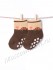 Носки махровые для новорожденных мальчиков Машинки, коричневый