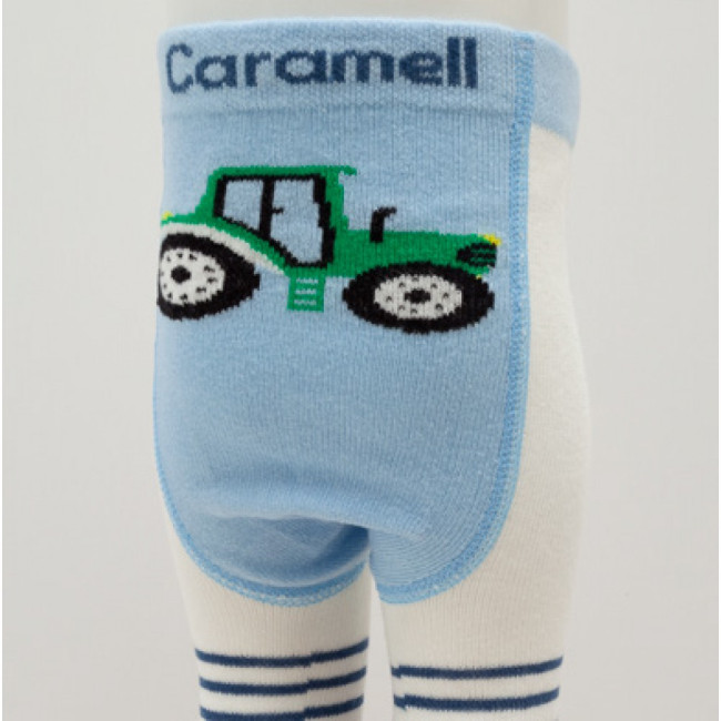 Колготки для малыша Caramell, белый с голубым Колготки для малыша Caramell, белый с голубым