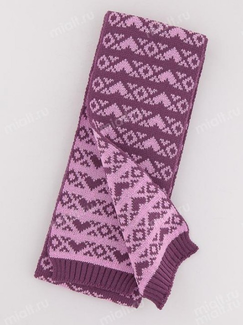 Красивый шерстяной шарфик для девочки двусторонний миалт Герда за 480 руб.