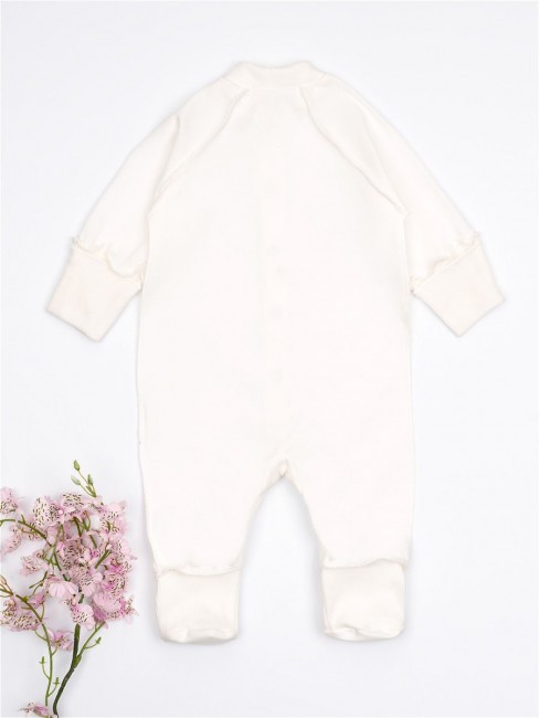 Комбинезон хлопковый Baby Зайки, экрю