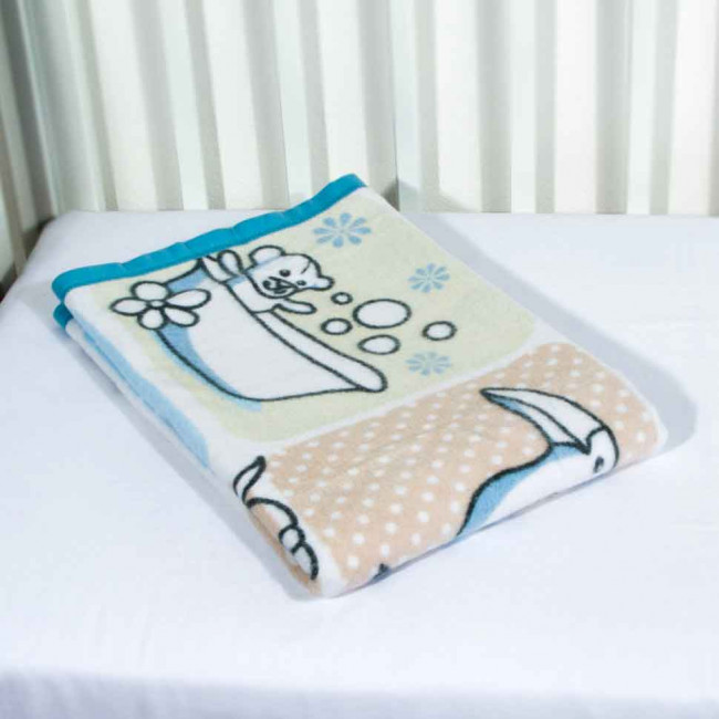 Хлопковое байковое одеяло для мальчика Baby Premium Хлопковое байковое одеяло для мальчика Baby Premium