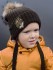 Зимняя детская шапка Лазер с завязками