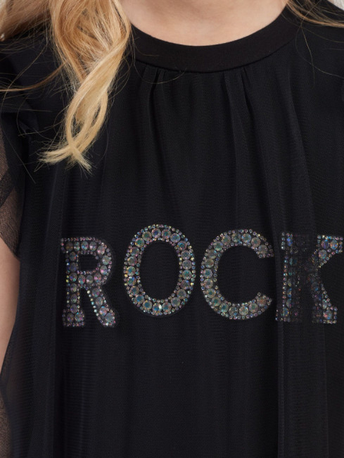 Коктейльное платье Choupette Rock, черный с золотым Коктейльное платье Choupette Rock, черный с золотым