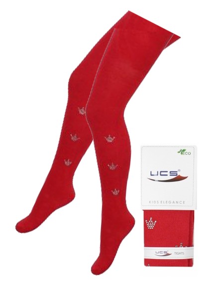 Колготки со стразами UCS-Socks, красный