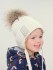 Зимняя детская шапка Пушинка, шерсть с ангорой