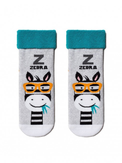 Носки махровые с рисунком Zebra