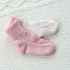 Шерстяные носки для девочки Журавлики с х/б изнанкой