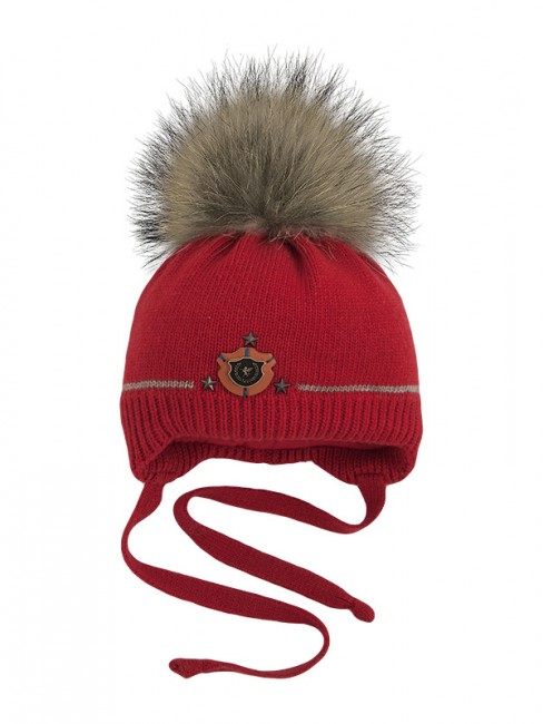 Зимняя шапочка Каспер красная