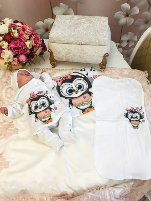 Плед трикотажный для девочки Luxury Baby Совушка Плед трикотажный для девочки Luxury Baby Совушка