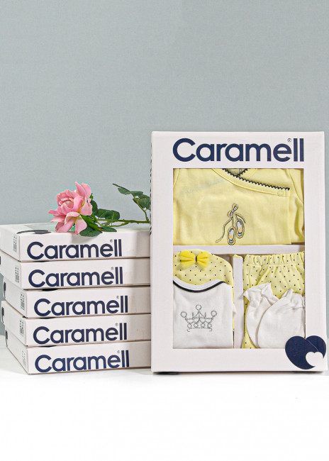 Комплект для новорожденных Caramell Балерина 5 предметов, желтый