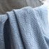 Голубой вязаный плед Indigo 90x120 с подкладкой
