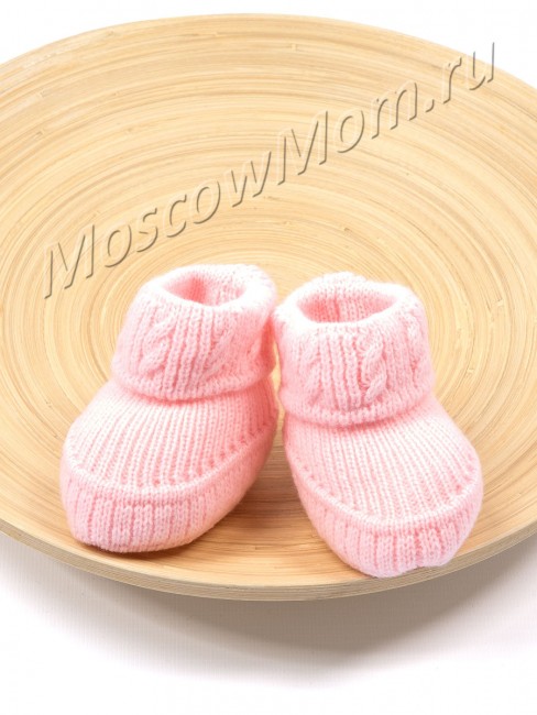 Шерстяные пинетки-носки для новорожденных, размер 0-6 мес