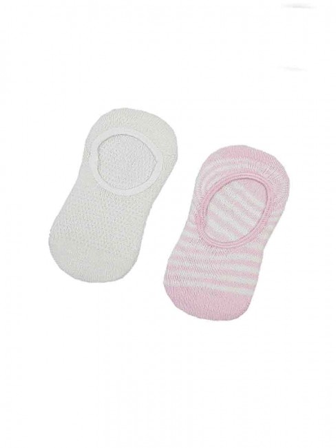Короткие носки для новорожденных девочек Следки, комплект 2 пары