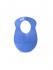 Синий силиконовый нагрудник с кармашком