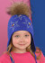 Детская шапка Альмира, Миалт, темно-синий