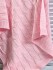 Вязаный плед для новорожденных Коса, цвет розовый