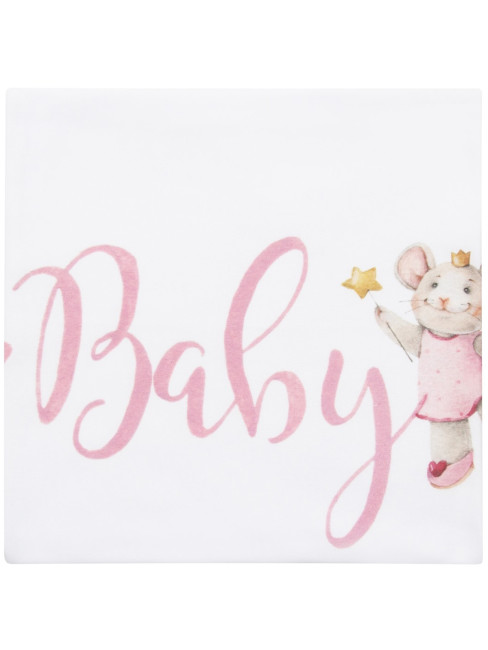 Трикотажный плед для новорожденной девочки Baby