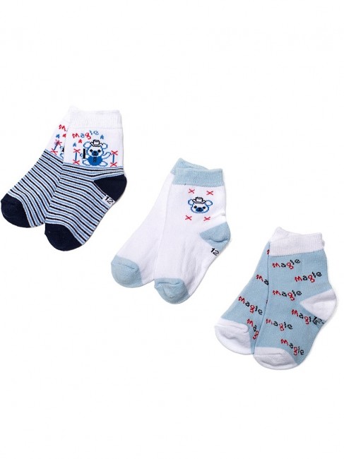 Хлопковые носочки для новорожденных 3 пары
