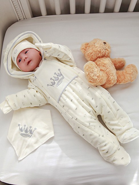 Комплект для новорожденных утепленный Королевский, 5 предметов