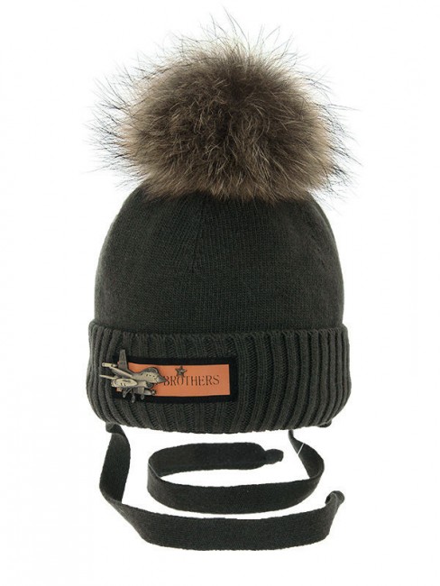 Утепленная зимняя шапка Mialt Штурмовик, темный хаки