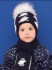Вязаный зимний комплект Лулу: шапка и шарф, тёмно-синий