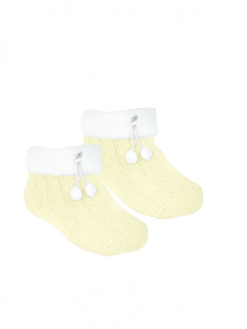 Махровые носки для младенцев желтые