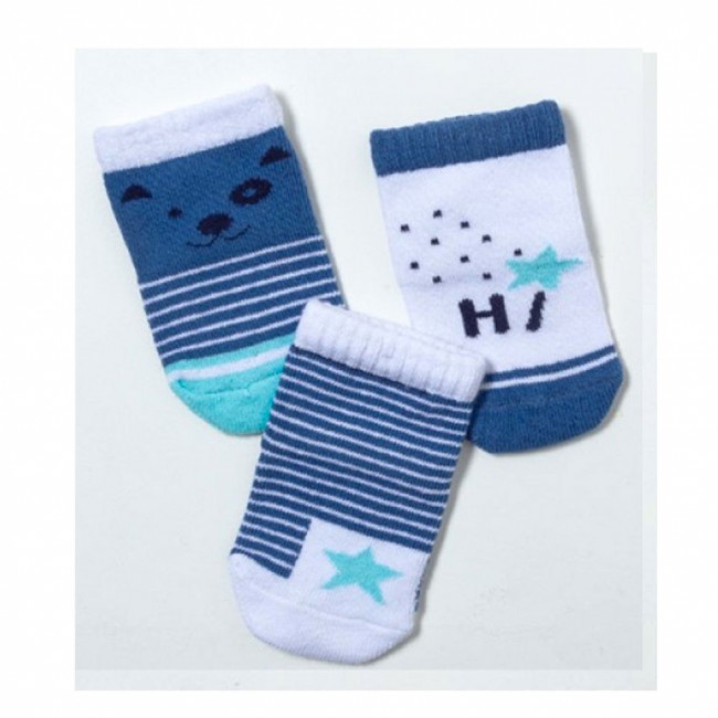 Носки Caramell для мальчика синие, 3 пары