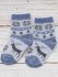 Корейские носки Finox с оленями, синий