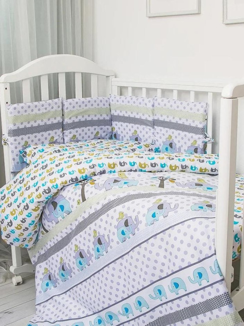 Детское постельное белье с простынью на резинке Baby Nice Детское постельное белье с простынью на резинке Baby Nice
