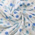 Муслиновая пеленка для малыша 115x115 Карапузик, голубой узор