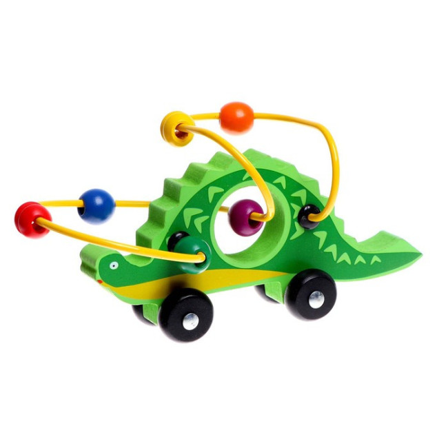 Деревянная игрушка-серпантинка Динозавр