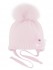 Зимняя шапка с помпоном Фантик, цвет розовый